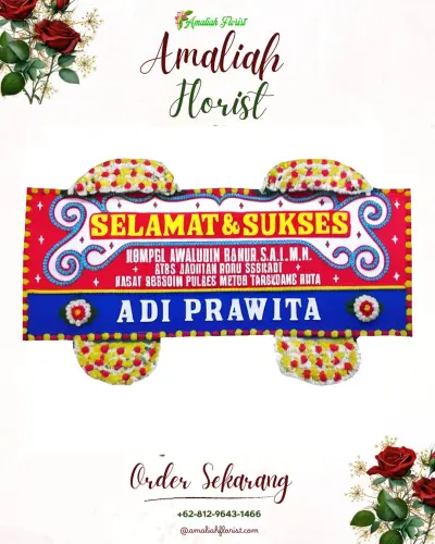 Karangan Bunga Ucapan Selamat di Mata